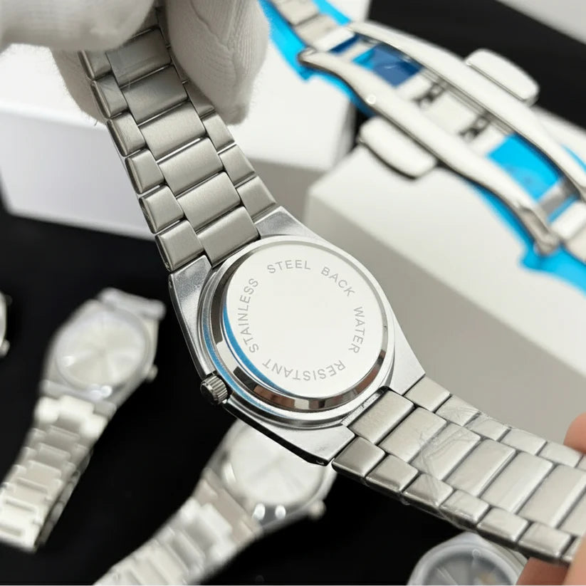 Stainless steel bracelet of Tissot PRX 40mm black Dial watch