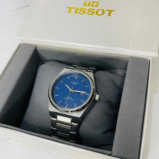 Front view of Tissot PRX 40mm Watch – Blue Dial